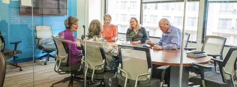 Penny Potter in a small-group organizational conversation
