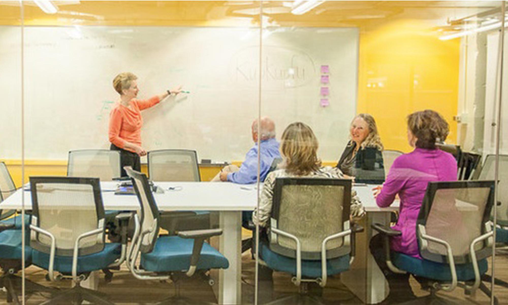 Penny Potter facilitating a coaching and organization development conversation